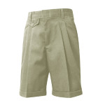Pleated Shorts-Khaki, Girls