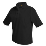 Pique Polo-Black, SS-EMB-RCCS