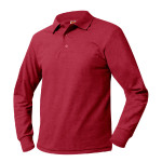 Pique Polo-Red, LS-EMB-PCA